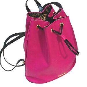 JUICY COUTURE‎ Backpack Fuscia Hot Pink Bag Summer Travel School Gym Barbirecore